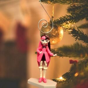 Monster High Draculaura Christmas Ornament Mini Figurine 3in OOAK